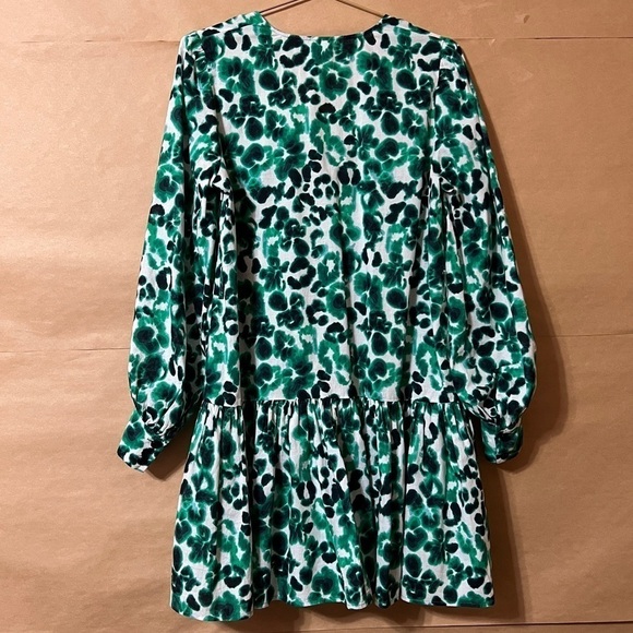 Baum und Pferdgarten Anise Dress Floating Flower Green Popover Mini Size XS (34) - Picture 10 of 12